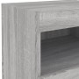 Mesita de noche con luces LED gris Sonoma 50x40x45 cm de , Mesitas de noche - Ref: Foro24-836773, Precio: 60,22 €, Descuento: %
