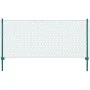 Maschendrahtzaun mit Stahlpfosten 25x0,5 m in Grün. von vidaXL, Zaunpaneele - Ref: Foro24-144603, Preis: 57,78 €, Rabatt: %