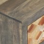 Mesita de noche madera maciza de mango gris 40x30x50 cm de vidaXL, Mesitas de noche - Ref: Foro24-282734, Precio: 124,28 €, D...