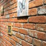 Paneles de pared 3D diseño de ladrillo 10 uds EPS marrón claro