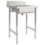 Fregadero de cocina con un seno acero inoxidable de vidaXL, Fregaderos - Ref: Foro24-144290, Precio: 137,03 €, Descuento: %