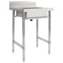 Kitchen sink with a stainless steel bowl by vidaXL, Sinks - Ref: Foro24-144290, Price: 137,76 €, Discount: %