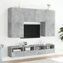 TV-Wandmöbel 2 Stück Holz grau Beton 100x30x30 cm von , TV-Möbel - Ref: Foro24-836889, Preis: 91,10 €, Rabatt: %