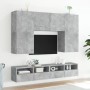 TV-Wandmöbel 2 Stück Holz grau Beton 100x30x30 cm von , TV-Möbel - Ref: Foro24-836889, Preis: 92,32 €, Rabatt: %