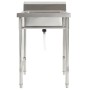 Fregadero de cocina con un seno acero inoxidable de vidaXL, Fregaderos - Ref: Foro24-144290, Precio: 137,03 €, Descuento: %