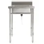 Kitchen sink with a stainless steel bowl by vidaXL, Sinks - Ref: Foro24-144290, Price: 137,76 €, Discount: %