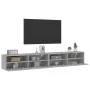 TV-Wandmöbel 2 Stück Holz grau Beton 100x30x30 cm von , TV-Möbel - Ref: Foro24-836889, Preis: 91,10 €, Rabatt: %