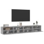TV-Wandmöbel 2 Stück Holz grau Beton 100x30x30 cm von , TV-Möbel - Ref: Foro24-836889, Preis: 92,32 €, Rabatt: %