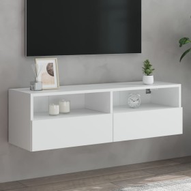 Weißer TV-Wandschrank aus Holzwerkstoff, 100 x 30 x 30 cm von , TV-Möbel - Ref: Foro24-836882, Preis: 55,97 €, Rabatt: %