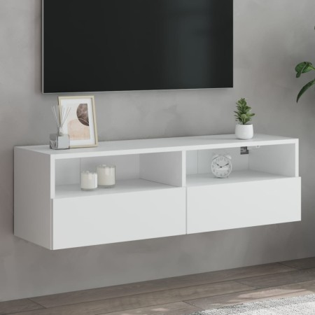 Weißer TV-Wandschrank aus Holzwerkstoff, 100 x 30 x 30 cm von , TV-Möbel - Ref: Foro24-836882, Preis: 55,97 €, Rabatt: %