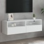 Mueble de pared para TV madera ingeniería blanco 100x30x30 cm de , Muebles TV - Ref: Foro24-836882, Precio: 55,73 €, Descuent...