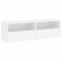 Weißer TV-Wandschrank aus Holzwerkstoff, 100 x 30 x 30 cm von , TV-Möbel - Ref: Foro24-836882, Preis: 55,97 €, Rabatt: %