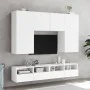 Weißer TV-Wandschrank aus Holzwerkstoff, 100 x 30 x 30 cm von , TV-Möbel - Ref: Foro24-836882, Preis: 55,36 €, Rabatt: %