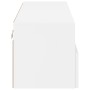 Weißer TV-Wandschrank aus Holzwerkstoff, 100 x 30 x 30 cm von , TV-Möbel - Ref: Foro24-836882, Preis: 55,97 €, Rabatt: %