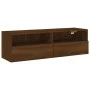 TV-Wandschrank aus braunem Eichenholzwerkstoff, 100 x 30 x 30 cm von , TV-Möbel - Ref: Foro24-836894, Preis: 65,63 €, Rabatt: %