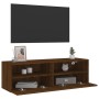 TV-Wandschrank aus braunem Eichenholzwerkstoff, 100 x 30 x 30 cm von , TV-Möbel - Ref: Foro24-836894, Preis: 67,20 €, Rabatt: %