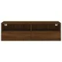 Mueble de pared TV madera ingeniería marrón roble 100x30x30 cm de , Muebles TV - Ref: Foro24-836894, Precio: 65,63 €, Descuen...