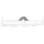 Gallinero acero galvanizado 10x2x2 m de vidaXL, Jaulas y habitáculos para animales pequeños - Ref: Foro24-144563, Precio: 280...