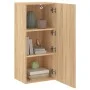 Sonoma oak engineered wood wall TV cabinet 40.5x30x90 cm by , TV Furniture - Ref: Foro24-836926, Price: 54,14 €, Discount: %