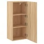 Sonoma oak engineered wood wall TV cabinet 40.5x30x90 cm by , TV Furniture - Ref: Foro24-836926, Price: 54,14 €, Discount: %