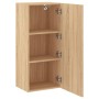 TV-Wandschrank aus Sonoma-Eiche-Holzwerkstoff, 40,5 x 30 x 90 cm von , TV-Möbel - Ref: Foro24-836926, Preis: 54,90 €, Rabatt: %