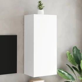 White engineered wood wall TV cabinet 40.5x30x90 cm by , TV Furniture - Ref: Foro24-836924, Price: 48,71 €, Discount: %