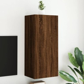 Wand-TV-Schrank aus braunem Eichenholzwerkstoff, 40,5 x 30 x 90 cm von , TV-Möbel - Ref: Foro24-836930, Preis: 50,69 €, Rabat...