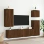 Oak brown engineered wood wall TV cabinet 40.5x30x90 cm by , TV Furniture - Ref: Foro24-836930, Price: 50,03 €, Discount: %