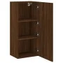 Mueble TV de pared madera ingeniería marrón roble 40,5x30x90 cm de , Muebles TV - Ref: Foro24-836930, Precio: 50,03 €, Descue...