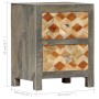Mesita de noche madera maciza de mango gris 40x30x50 cm de vidaXL, Mesitas de noche - Ref: Foro24-282734, Precio: 124,28 €, D...