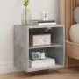 Wall bedside tables with LED lights 2 pcs concrete gray by , TV Furniture - Ref: Foro24-837071, Price: 54,75 €, Discount: %