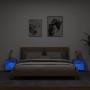 Wand-Nachttische mit LED-Leuchten 2 Stück betongrau von , TV-Möbel - Ref: Foro24-837071, Preis: 55,61 €, Rabatt: %