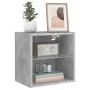 Wall bedside tables with LED lights 2 pcs concrete gray by , TV Furniture - Ref: Foro24-837071, Price: 54,75 €, Discount: %