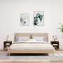 Mesitas de noche de pared con luces LED 2 uds roble ahumado de , Muebles TV - Ref: Foro24-837073, Precio: 60,55 €, Descuento: %