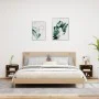 Mesitas de noche de pared con luces LED 2 uds roble ahumado de , Muebles TV - Ref: Foro24-837073, Precio: 57,52 €, Descuento: %
