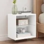 Wand-Nachttische mit LED-Leuchten, 2 Einheiten, weiß von , TV-Möbel - Ref: Foro24-837065, Preis: 37,04 €, Rabatt: %