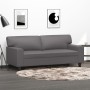 Sofá de 2 plazas de cuero sintético gris 140 cm de , Sofás - Ref: Foro24-359419, Precio: 299,02 €, Descuento: %