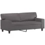 Gray synthetic leather 2-seater sofa 140 cm by , Sofas - Ref: Foro24-359419, Price: 281,53 €, Discount: %