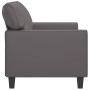 Sofá de 2 plazas de cuero sintético gris 140 cm de , Sofás - Ref: Foro24-359419, Precio: 299,02 €, Descuento: %