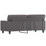 Sofá de 2 plazas de cuero sintético gris 140 cm de , Sofás - Ref: Foro24-359419, Precio: 299,02 €, Descuento: %
