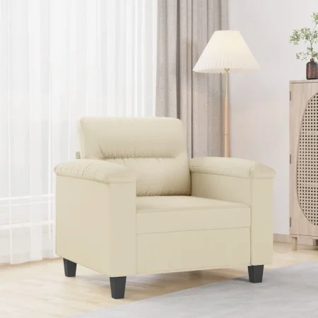 Cremefarbener Kunstledersessel 60 cm von , Sofas - Ref: Foro24-359574, Preis: 148,47 €, Rabatt: %