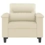 Cremefarbener Kunstledersessel 60 cm von , Sofas - Ref: Foro24-359574, Preis: 148,47 €, Rabatt: %