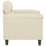 Cremefarbener Kunstledersessel 60 cm von , Sofas - Ref: Foro24-359574, Preis: 163,20 €, Rabatt: %