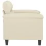 Cremefarbener Kunstledersessel 60 cm von , Sofas - Ref: Foro24-359574, Preis: 148,47 €, Rabatt: %