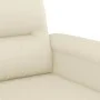 Sillón cuero sintético crema 60 cm de , Sofás - Ref: Foro24-359574, Precio: 148,13 €, Descuento: %