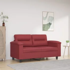 2 seater sofa in wine red synthetic leather 120 cm by , Sofas - Ref: Foro24-359581, Price: 232,70 €, Discount: %