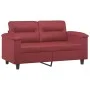 2 seater sofa in wine red synthetic leather 120 cm by , Sofas - Ref: Foro24-359581, Price: 232,70 €, Discount: %