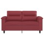 2 seater sofa in wine red synthetic leather 120 cm by , Sofas - Ref: Foro24-359581, Price: 236,56 €, Discount: %