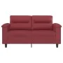 2 seater sofa in wine red synthetic leather 120 cm by , Sofas - Ref: Foro24-359581, Price: 232,70 €, Discount: %