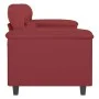 2 seater sofa in wine red synthetic leather 120 cm by , Sofas - Ref: Foro24-359581, Price: 232,70 €, Discount: %